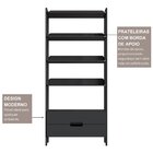 Estante Para Livros 100% Mdf Com 2 Gavetas E 4 Prateleiras El