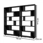 Estante Para Livros 10 Prateleiras Preto Bke - Brv