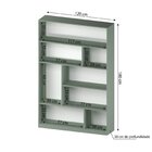 Estante Para Livros 180cmx120cm 4 Prateleiras Seattle Yescasa