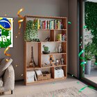 Estante Para Livros 180cmx120cm 5 Prateleiras Seattle Yescasa
