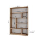 Estante Para Livros 180cmx120cm 5 Prateleiras Seattle Yescasa