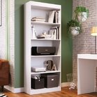 Estante Para Livros 181cm 4 Prateleiras Bergamo Branca
