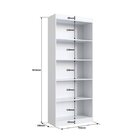 Estante Para Livros 181cm 4 Prateleiras Bergamo Branca