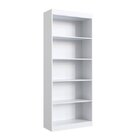 Estante Para Livros 181cm 4 Prateleiras Bergamo Branca