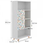Estante Para Livros 1 Porta Branco Tx 1003 - Bentec Móveis