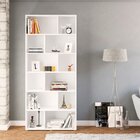 Estante Para Livros 24 Nichos Xangai Branco