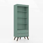 Estante Para Livros 2 Gavetas 3 Prateleiras Esm 216 Retrô Oli