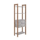 Estante Para Livros 2 Gavetas Centro 185cmx65cm Haia Yescasa