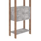 Estante Para Livros 2 Gavetas Centro 185cmx65cm Haia Yescasa