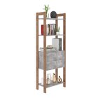 Estante Para Livros 2 Gavetas Centro 185cmx65cm Haia Yescasa