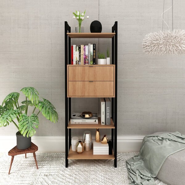 Estante Para Livros 2 Gavetas Em Cima 1,85x0,65m Haia Yescasa