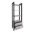 Estante Para Livros 2 Gavetas Embaixo 1,85x0,65m Haia Yescasa