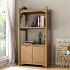 Estante Para Livros 2 Portas 3 Prateleiras Quebec Espresso Mó