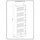 Estante Para Livros 2 Portas 4 Prateleiras Office Branco Fosco