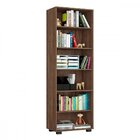 Estante Para Livros 2 Portas 5 Prateleiras Office Leão Móveis