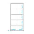 Estante Para Livros 2 Portas 6 Nichos Preto/castanho Be 79 -