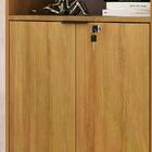 Estante Para Livros 2 Portas Amendoa/preto Me4155 - Tecno Mob