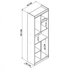 Estante Para Livros 2 Portas Ho-2925 Hecol Móveis