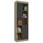 Estante Para Livros 2 Portas Ho-2925 Hecol Móveis