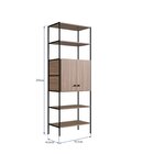 Estante Para Livros 2 Portas Home-office Prodecor Montana