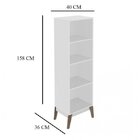 Estante Para Livros 3 Prateleiras 0811 Retrô Genialflex Chama