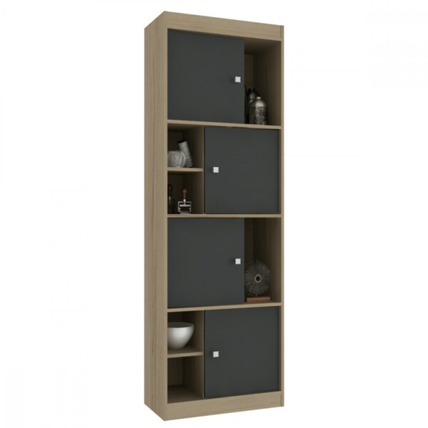 Estante Para Livros 4 Portas Ho-2926 Hecol Móveis