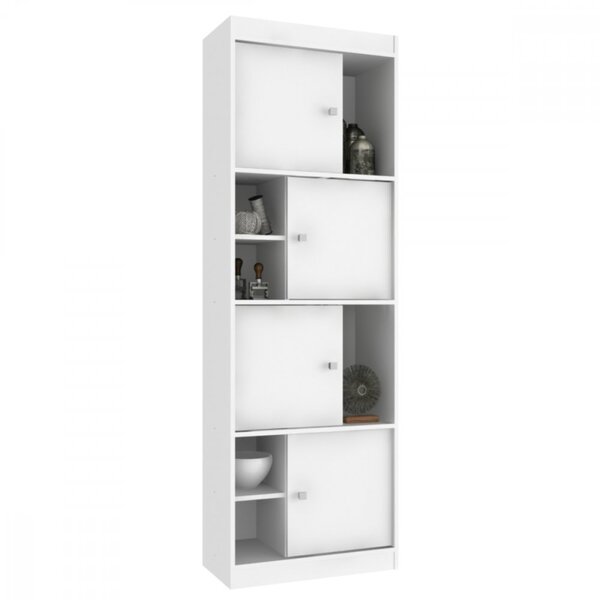 Estante Para Livros 4 Portas Ho-2926 Hecol Móveis