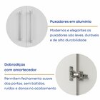 Estante Para Livros 4 Portas Moderno Branco