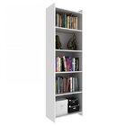 Estante Para Livros 4 Prateleiras 177cmx52cm Espresso Móveis