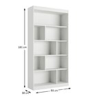 Estante Para Livros 4 Prateleiras 181cmx186cm Home Office Esp
