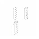 Estante Para Livros 4 Prateleiras 40cmx182cm Esm206 Retrô