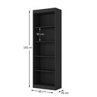 Estante Para Livros 4 Prateleiras Ho-2905 Home Office Hecol Ô