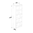 Estante Para Livros 4 Prateleiras Lv300 Branco