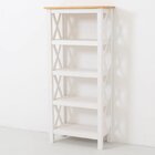 Estante Para Livros 4 Prateleiras Madeira Maciça 138cmx62cm P