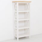 Estante Para Livros 4 Prateleiras Madeira Maciça 138cmx62cm V