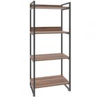 Estante Para Livros 4 Prateleiras Nogal 8391 - Compace