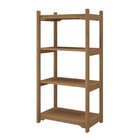 Estante Para Livros 4 Prateleiras Quebec Espresso Móveis Pinus