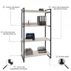 Estante Para Livros 4 Prateleiras Snow 8392 - Compace