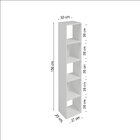 Estante Para Livros 5 Nichos 150cm Branco