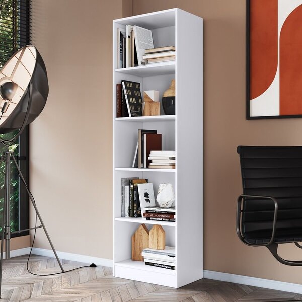 Estante Para Livros 5 Nichos Laca Palermo Branco