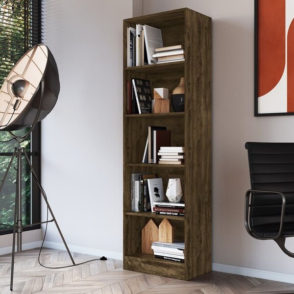 Estante Para Livros 5 Nichos Verniz Palermo Itaúba