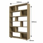 Estante Para Livros 5 Prateleiras 12 Nichos Euforia Em Mdp La