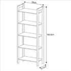 Estante Para Livros 5 Prateleiras 165,5cmx65cm Az Amêndoa/bra
