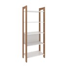 Estante Para Livros 5 Prateleiras 165,5cmx65cm Az Amêndoa/bra
