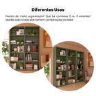 Estante Para Livros 5 Prateleiras 180cmx60cm Multy Menta
