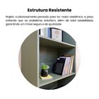 Estante Para Livros 5 Prateleiras 180cmx60cm Multy Menta