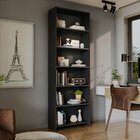 Estante Para Livros 5 Prateleiras Lv200 Preto