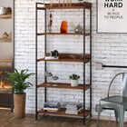 Estante Para Livros 5 Prateleiras Nogal 8394 - Compace