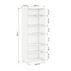 Estante Para Livros 5 Prateleiras Office Móveis Leão