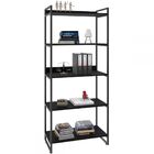 Estante Para Livros 5 Prateleiras Ônix 8394 - Compace